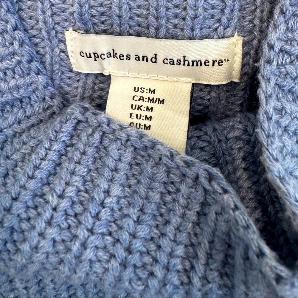 Light Blue Chunky Sweater - Picture 3 of 3